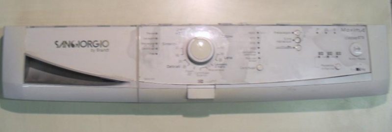 FRONTALE PER LAVATRICE SANGIORGIO IPX4 COMPLETO DI SCHEDA COMANDI COD. 2818020100