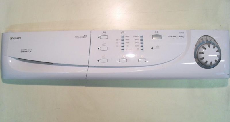 FRONTALE PER LAVATRICE CANDY C2 512   COMPLETO DI SCHEDA COMANDI COD. 41014491 E SELETTORE