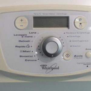 FRONTALE PER LAVATRICE WHIRLPOOL AWT9080 COMPLETO DI SCHEDA COMANDI