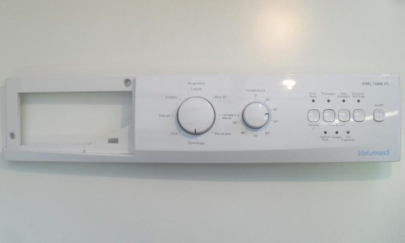 2941 -- 000 (3006) FRONTALE PER LAVATRICE BEKO WML 156066 JTL COMPLETO DI SCHEDA COMANDI COD. 2853109139 / 2827790623 / 7243885700 E SELETTORI