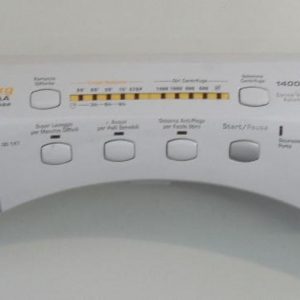 FRONTALE PER LAVATRICE CANDY GO 147/1-01 COMPLETO DI SCHEDA COMANDI COD. 41024129 CODICE ALTERNATIVO: 3993BA PIU SELETTORE