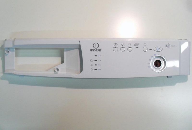 FRONTALE PER ASCIUGATRICE INDESIT ISL65C   COMPLETO DI SCHEDA COMANDI COD. 162000933.01   WK: 29/05   SW REL. 10.1.8