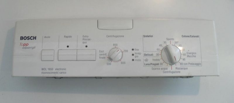 FRONTALE PER LAVATRICE BOSCH FD 8308 COMPLETO DI SCHEDA COMANDI COD. 5560001314 CODICE ALTERNATIVO: 5500006933