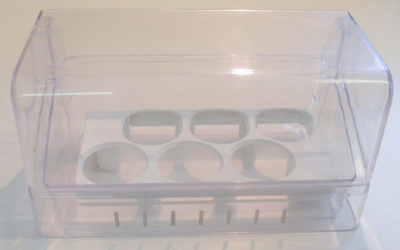 BALCONCINO CON PORTAUOVA 10,5 X 20 X 10,5 PER FRIGORIFERO ARISTON K-ME 230