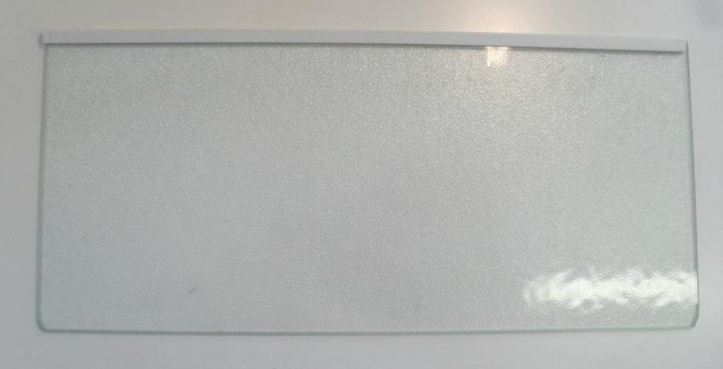 RIPIANO IN VETRO RUVIDO 21,7 X 47,5 PER FRIGORIFERO REX IR 260 SL