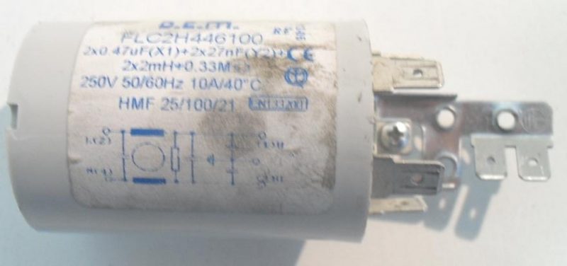 Condensatore lavatrice Smeg SLB1600 cod FLC2H446100