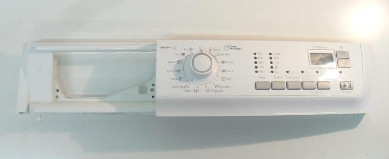 3663 -- 000 (3740) FRONTALE PER LAVATRICE REX RWP12470W COMPLETO DI SCHEDA COMANDI COD. 451530403