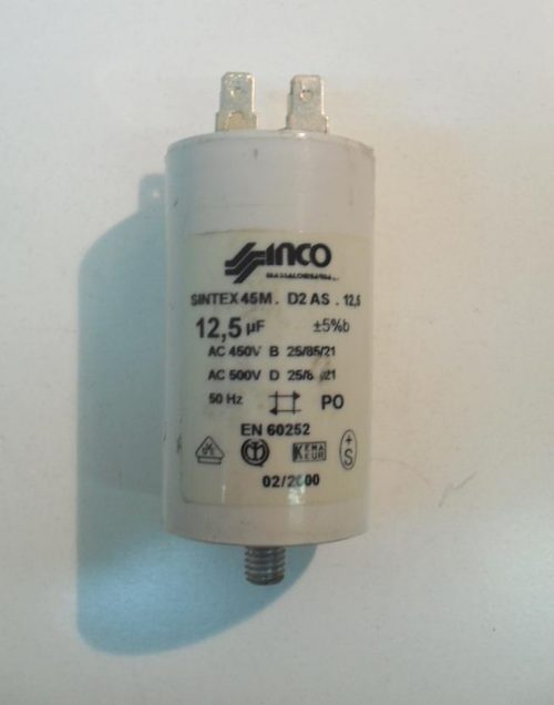 Condensatore lavatrice Zerowatt SELECTA 4230 cod 45M.D2 AS.12,5