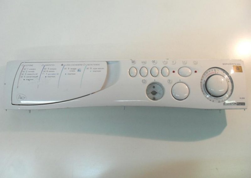 FRONTALE PER LAVATRICE ARISTON AL68X   COMPLETO DI TIMER COD. 166510.02 E SELETTORI