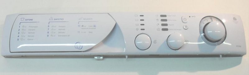 FRONTALE PER LAVATRICE ARISTON AVL88   COMPLETO DI SCHEDA COMANDI E SELETTORI