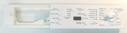 3755 -- 000 (3838) FRONTALE PER LAVATRICE AEG L72766VT COMPLETO DI SCHEDA COMANDI COD. AKO 546713-07T70 CODICE ALTERNATIVO SW UAA00100 OPT/ UAA00202 ROM