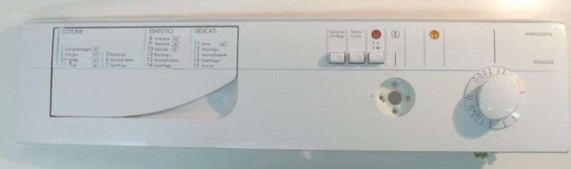 FRONTALE PER LAVATRICE ARISTON ABS436TX   COMPLETO DI TIMER COD. 16000791104