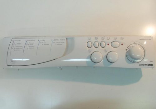 3802 -- 000 (3885) FRONTALE PER LAVATRICE ARISTON AB88X COMPLETO DI TIMER COD. 31660001 E SELETTORI