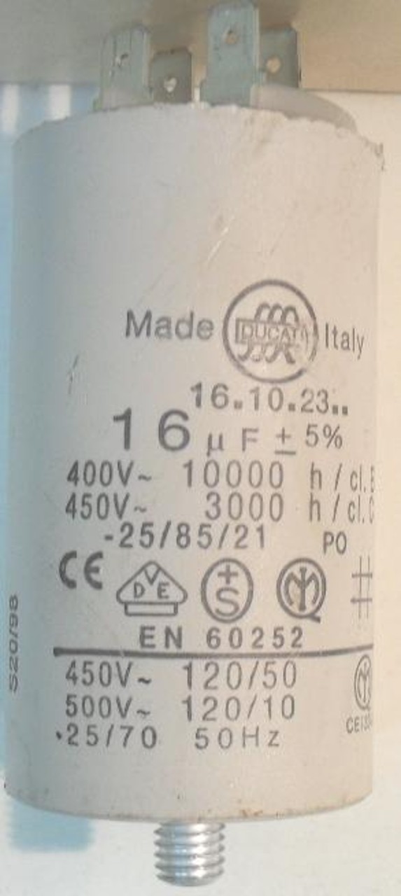 Condensatore lavatrice Indesit W65T cod 16.10.23..