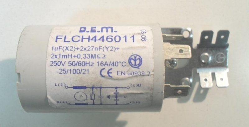 Condensatore lavatrice Sangiorgio TUA167 cod FLCH446011