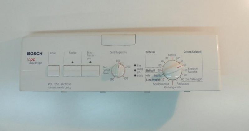 FRONTALE PER LAVATRICE BOSCH WOL 1650 COMPLETO DI SCHEDA COMANDI COD. 5550001149