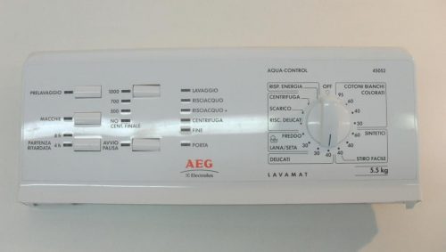 3954 -- 000 (4038) FRONTALE PER LAVATRICE AEG ELECTROLUX L45052 COMPLETO DI SCHEDA COMANDI COD. 132120348