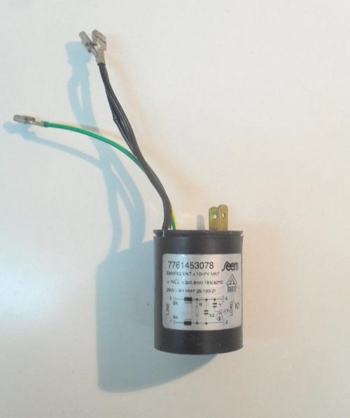 4034 -- 000 (4118) Condensatore lavatrice Sangiorgio MALICE 70-E/EI cod 7761453078