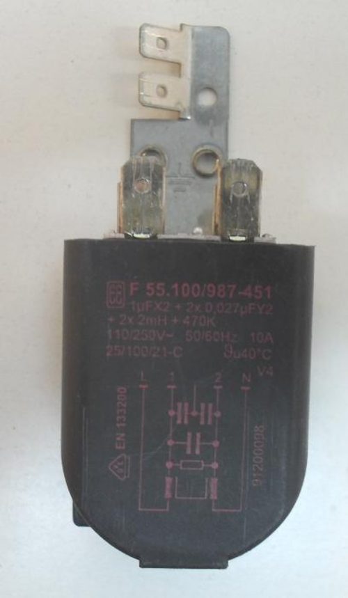 4089 -- 000 (4146) Condensatore lavatrice Hoover HN50 cod F 55.100/987-451