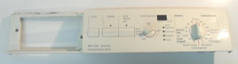 FRONTALE PER LAVATRICE BOSCH WFO1260II/01 FD 8204   COMPLETO DI SCHEDA COMANDI COD. 5560000157