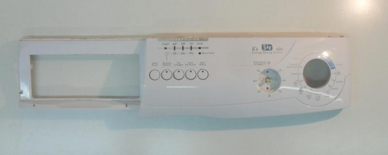 4121 -- 000 (4205) FRONTALE PER LAVATRICE HOOVER HNS 5655 COMPLETO DI SCHEDA COMANDI COD. 41010895