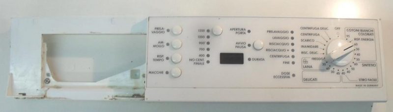 FRONTALE PER LAVATRICE AEG OKO LAVAMAT EUROLINES   COMPLETO DI SCHEDA COMANDI COD. 1105705-02   CODICE ALTERNATIVO 546686