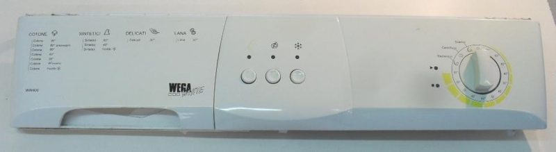 FRONTALE PER LAVATRICE WegaWhite WW400   COMPLETO DI SCHEDA COMANDI COD. 7706901010