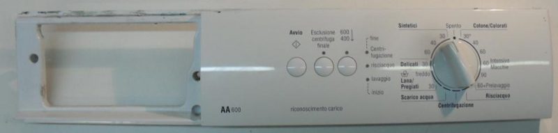 FRONTALE PER LAVATRICE BOSCH WAA12160/01   COMPLETO DI SCHEDA COMANDI COD. 5560004324
