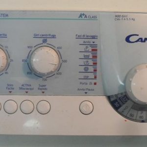 FRONTALE PER LAVATRICE CANDY CHIARA 90AA   COMPLETO DI SCHEDA COMANDI COD. 41007927