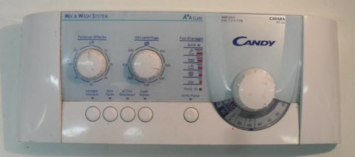 FRONTALE PER LAVATRICE CANDY CHIARA 90AA   COMPLETO DI SCHEDA COMANDI COD. 41007927