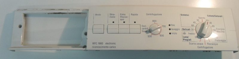 FRONTALE PER LAVATRICE BOSCH WFC 1660   COMPLETO DI SCHEDA COMANDI COD. 5550000278