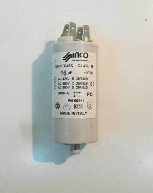 Condensatore lavatrice Indesit W53 cod 45S.C3 AG.16
