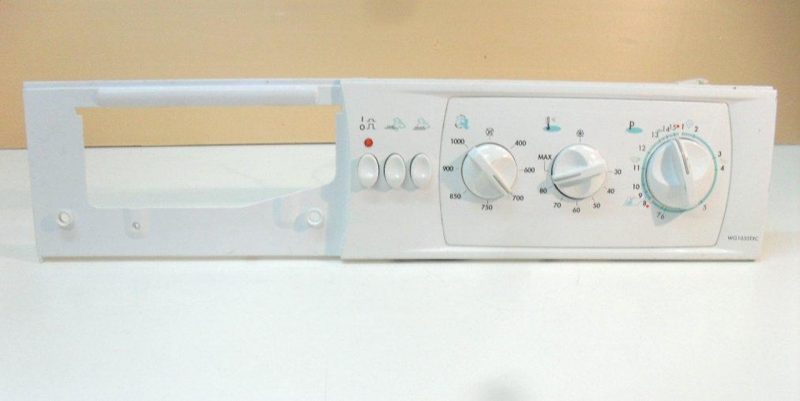 FRONTALE  PER LAVATRICE INDESIT WG1035TXC   COMPLETO DI TIMER COD. 16000847104 SELETTORI E TERMOSTATO
