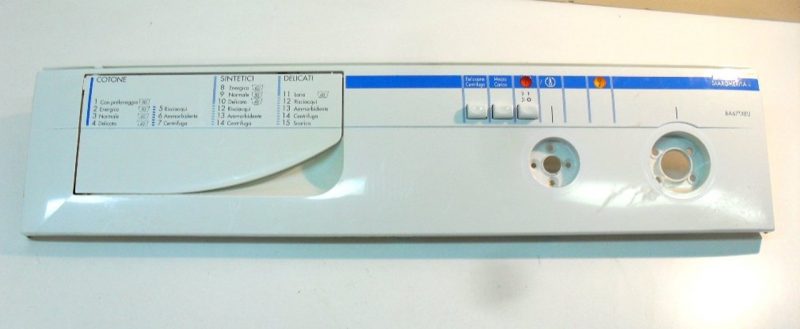 frontale   con selettori   lavatrice ariston ba 67tx/1