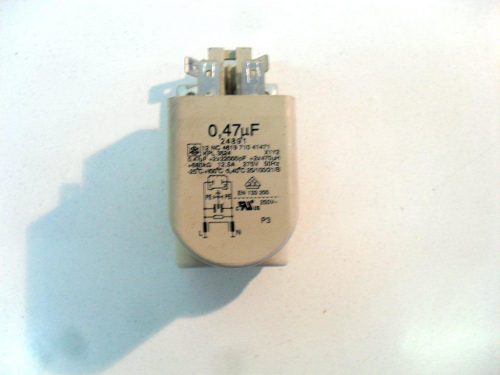 5709 -- 000 (5695) 24891 filtro 0,47 uF lavatrice Whirlpool awt2068/2, ignis lo a80, whirlpool awm160 , whirlpool awo 8080