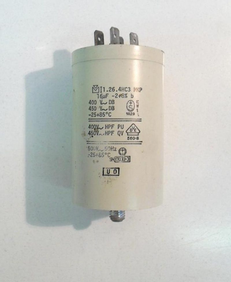 Condensatore lavatrice Zanussi C80971 cod 1.26.4hc3