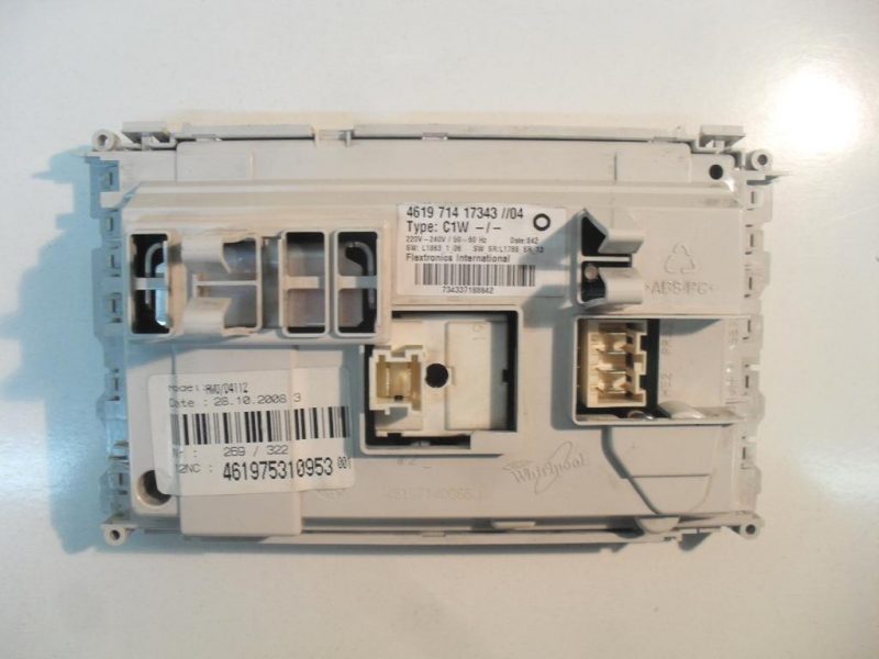 Scheda main lavatrice Whirlpool cod 461975310953