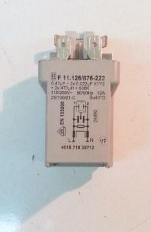 Condensatore lavatrice Whirlpool AWE9107 cod 461971039712