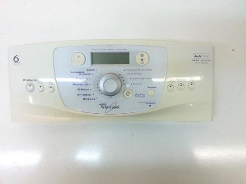 7805 -- 000 (7821) awt9100 frontale lavatrice whirlpool awt9100 completo di scheda al130_00014_3