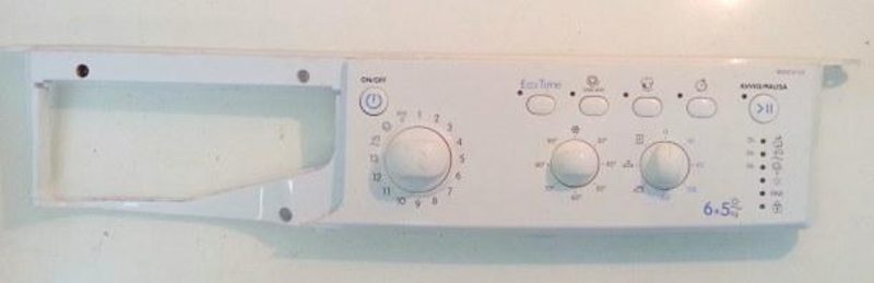 Frontale lavatrice Indesit IWDC6125 completo di scheda comandi 16200210901