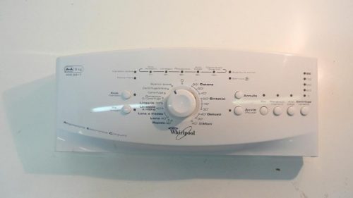 8155 -- 000 (8183) frontale lavatrice whirlpool awe 6317 completo di scheda 461975313706 005