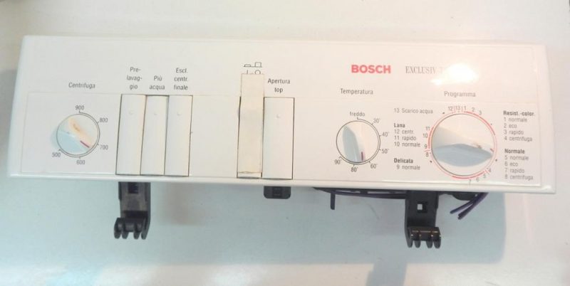 8270 -- 000 (8303) frontale lavatrice bosch fd 7707 completo di scheda 0198265 e pressostato 796828