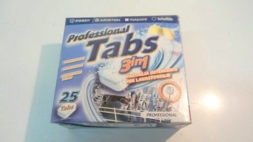 professional tabs 3 in 1 pastiglia detergente per lavastoviglie
igenizzante, sgrassante e protezione vetro