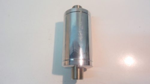 16002   dispositivo magnetico anticalcare, mezzo pollice, acciaio cromato, applicabile dopo il contatore dell'acqua