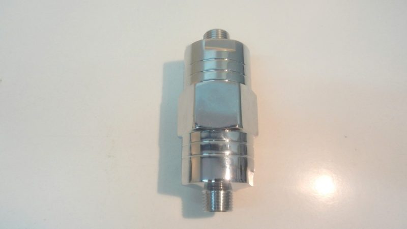 7003   dispositivo magnetico esagonale anticalcare, mezzo pollice, acciaio cromato, applicabile dopo il contatore dell'acqua
