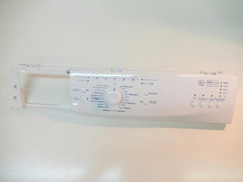 9604 -- 000 (9690) frontale lavatrice whirlpool awo/d 6107 completo di scheda 461974489006