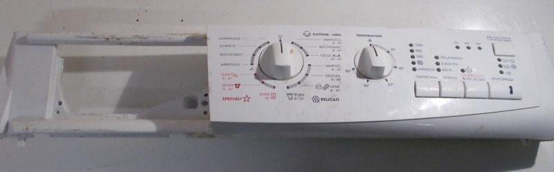 FRONTALE PER LAVATRICE ZOPPAS P611   COMPLETO DI SCHEDA COMANDI COD. 132442584   JABIL CODE: HJE019200   BOO0T VERS.: B0420009_B