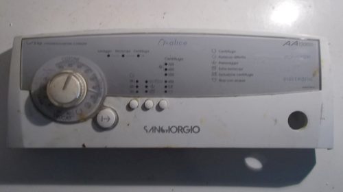 9718 -- 000 (9807) FRONTALE PER LAVATRICE SANGIORGIO MALICE 700 elt COMPLETO DI SCHEDA t7ns5h1-12-wg-a