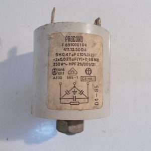 Condensatore lavatrice Zerowatt SC-1  cod 411.13.5004